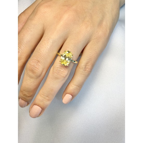 Sarı Ice Cut Yüzük Modelleri