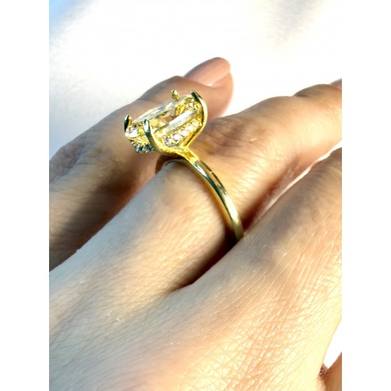 Sarı Ice Cut Yüzük Modelleri