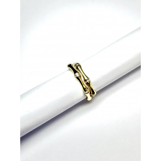 Bambu Esintisi Yüzük: Zarif ve Doğadan İlham Alan Tasarım