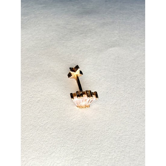 Pembe Taşlı Roz Piercing Modelleri