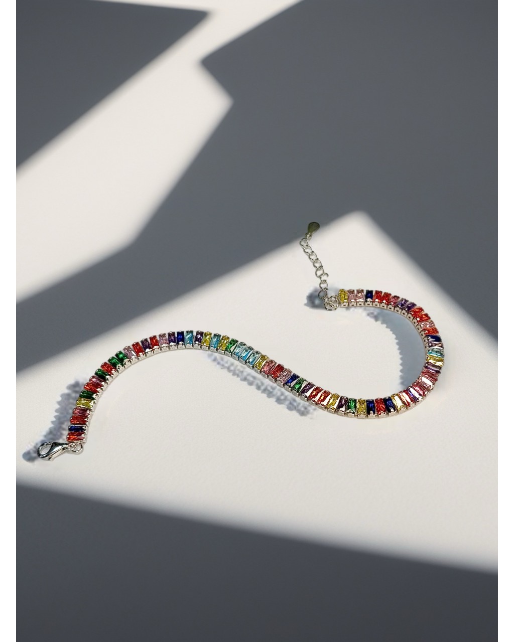 Renkli Baget Taşlı Su Yolu Bileklik