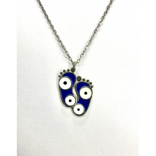 Mineli Ayak İzi Kolye