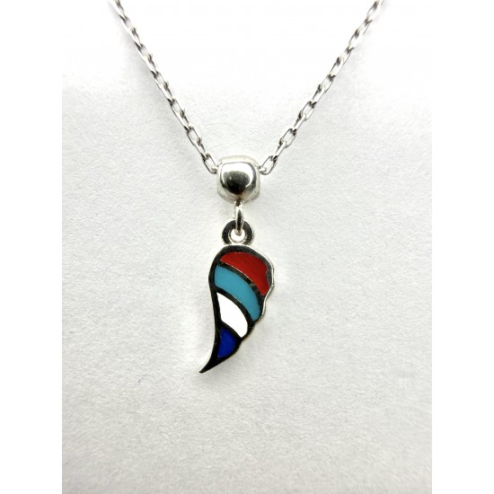Renkli Kanat Kolye – Özgün ve Modern Tasarım